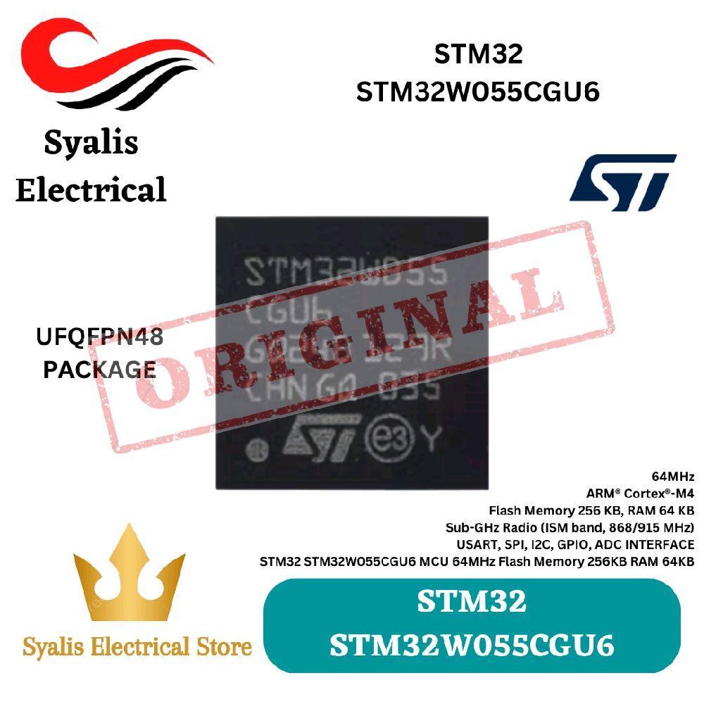 Jual STM32 STM32WB55CGU6 MCU ARM Cortex-M0+ 48MHz 32-bit Flash 256KB ...