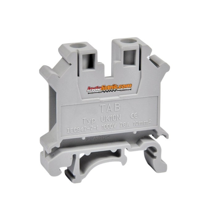 Jual Terminal Blok Kabel UK 10N Abu-abu model Weidmuller TAB | Shopee ...