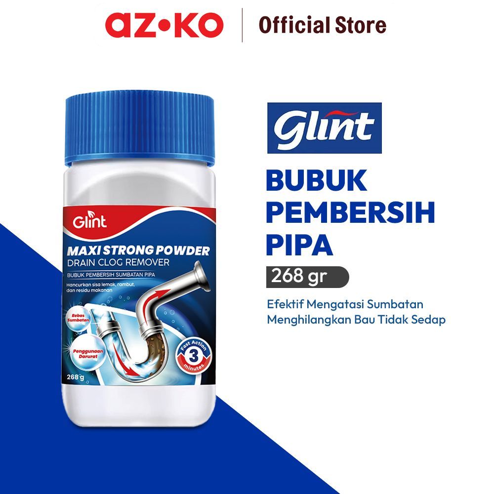Jual AZKO Glint 268 gr Maxi Strong Powder Bubuk Pembersih Sumbatan Pipa ...