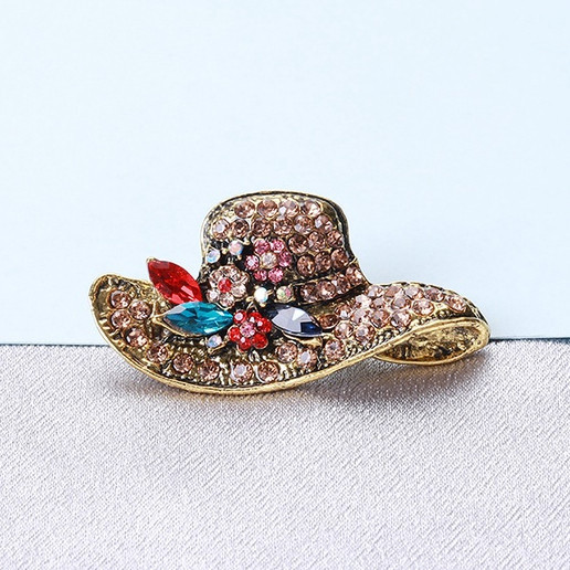 Jual Bros Topi Berbunga Berlapis Emas - Aksesori Fesyen Elegan untuk ...