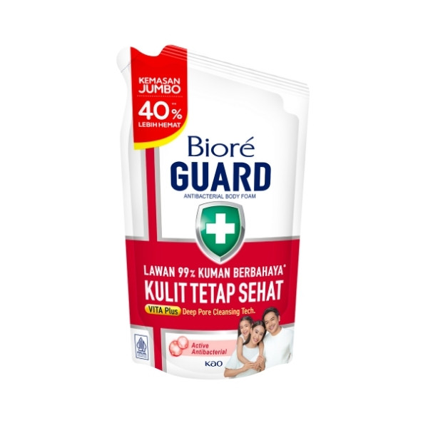 Jual BIORE GUARD BODY FOAM ACTIVE ANTIBACTERIAL POUCH 800 ML | Shopee ...