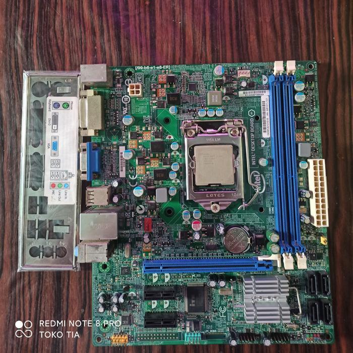Jual Sepaket Motherboard Mainboard H61 Intel desktop board with core i3 ...