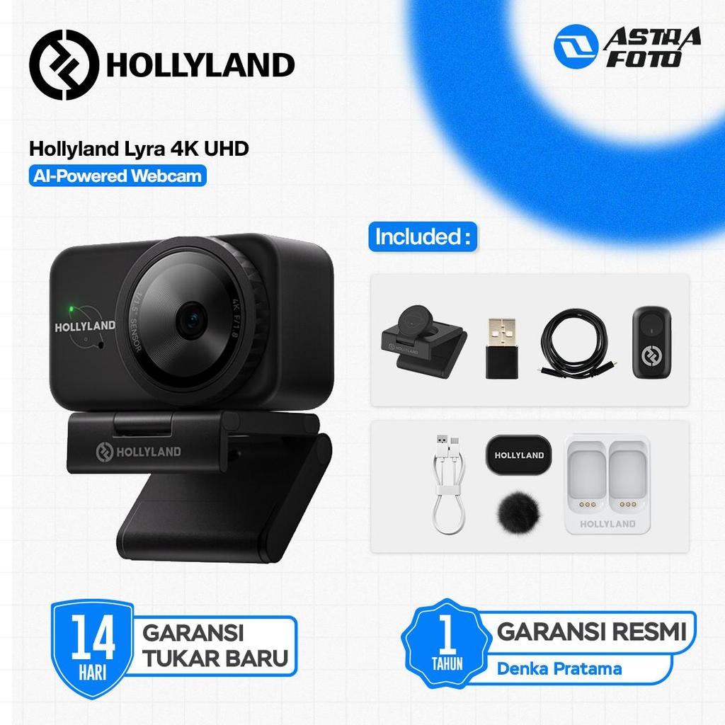 Hollyland onthult Lyra 4K UHD-webcam met AI-tracking en draadloos
