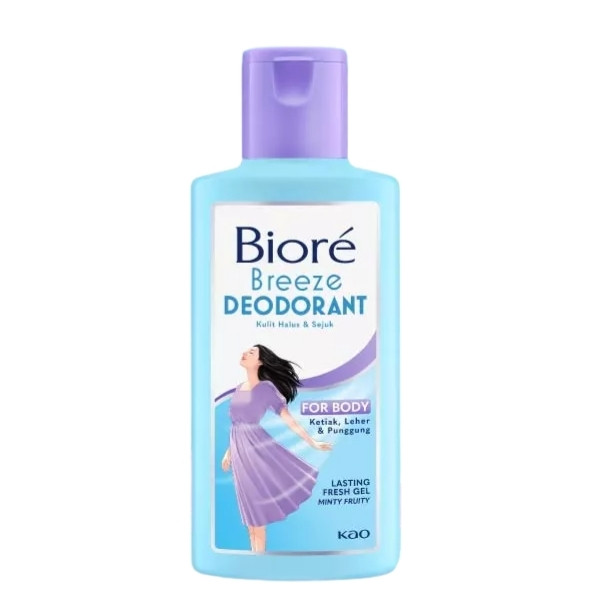 Jual BIORE BREEZE DEODORANT GEL MINTY FRUITY 100 ML | Shopee Indonesia