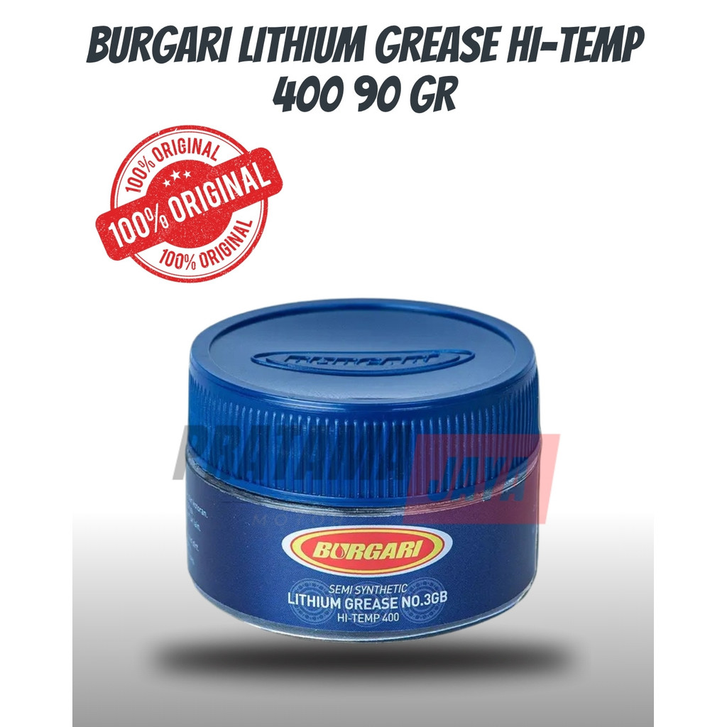 Jual BURGARI LITHIUM GREASE 90GR GEMUK HI TEMP PELUMAS CVT, ROLLER ...