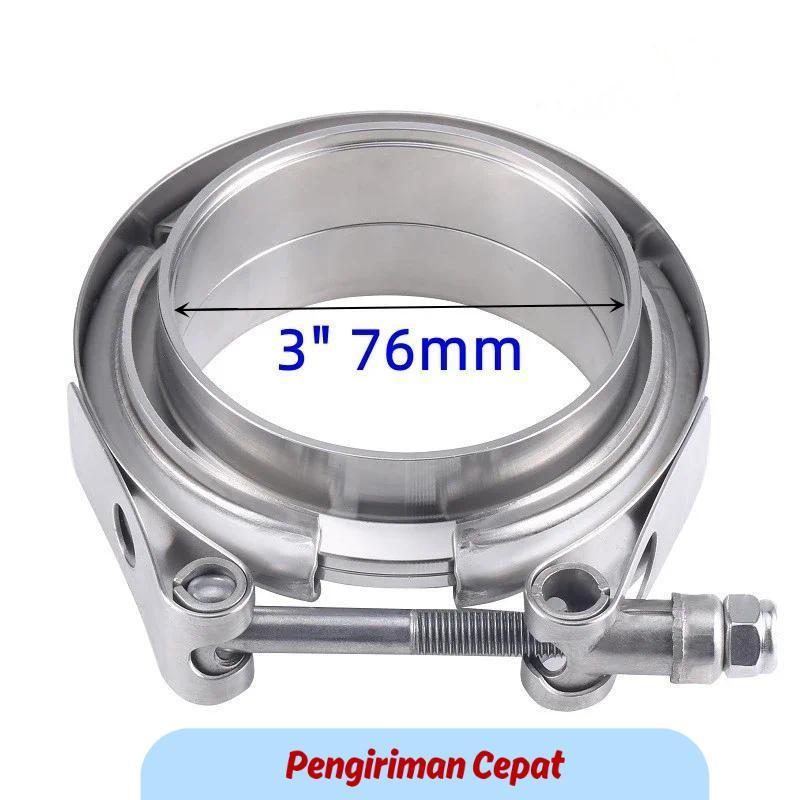 Jual PCP V Band Clamp Male Female Exhaust Flange 304 Stainless Steel ...