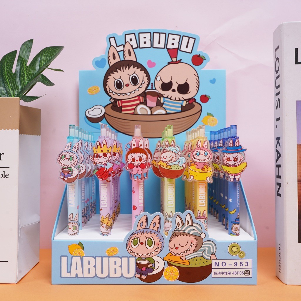Jual {Labubu} Pen Gel Akrilik Lucu Imut Menarik dengan Bahan Premium ...