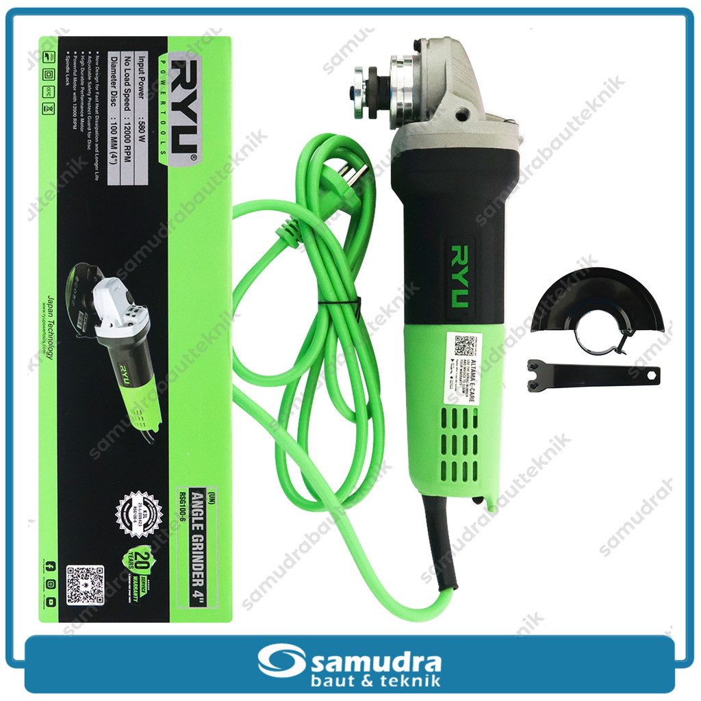 Jual RYU RSG100-6 Mesin Gerinda Tangan Angle Grinder | Shopee Indonesia