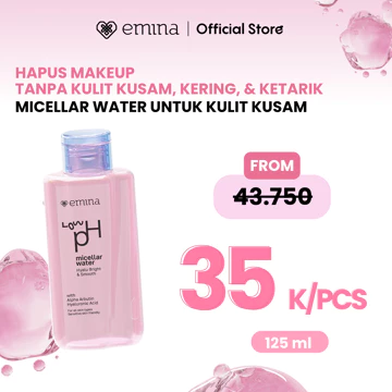EMINA Micellar Water Low PH Complete Series Pembersih Wajah Gentle Makeup Remover Untuk Kulit