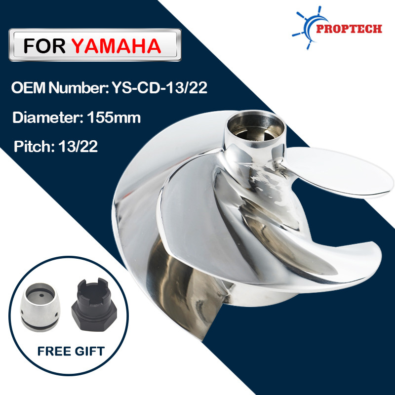 Jetman 155mm Stainless Steel Impeller For Yamaha FX1800 VX1800 GP1800 – Solas YS-CD-13/19 Fit