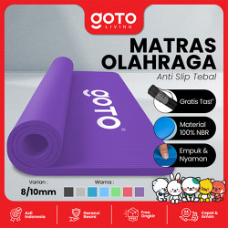 (Special Offer) Goto NBR Yoga Mat 10mm Matras Alas Gym Senam Anti Slip Tebal