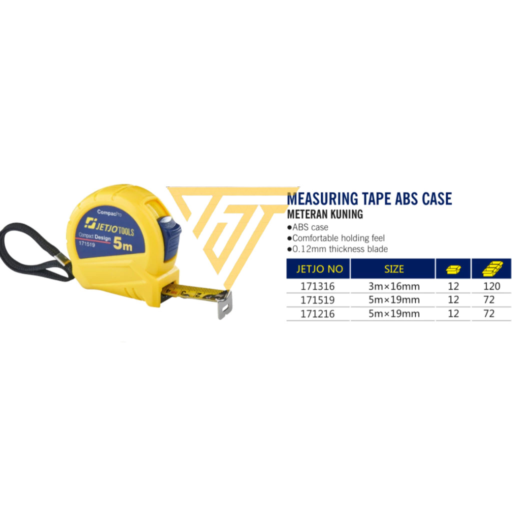 Jual Meteran Lakoni Jetjo Tools Meteran 5m x 19mm-3m x 16mm / Measuring ...