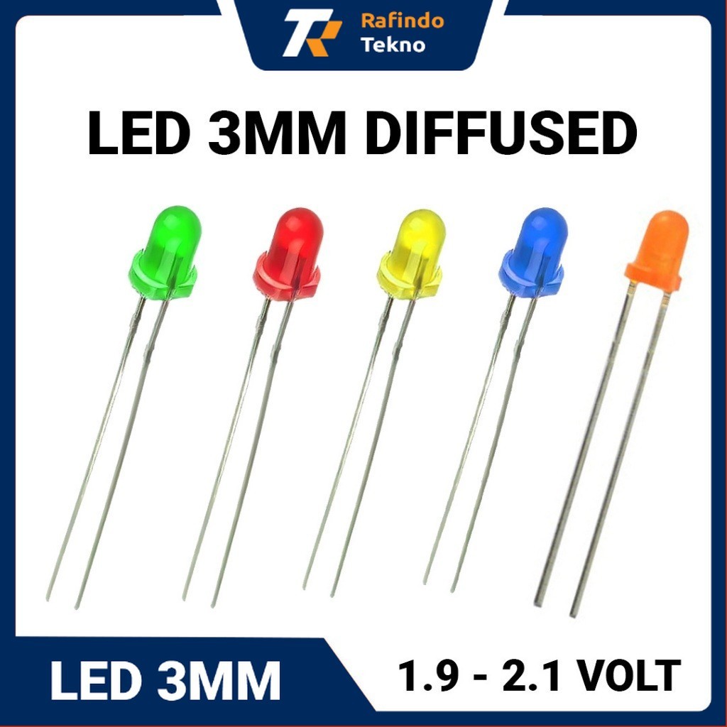 Jual LED 3mm Diffused | Lampu LED Dioda | Shopee Indonesia