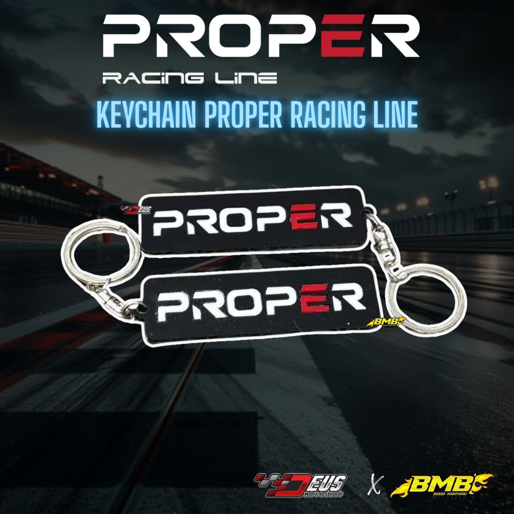 Jual Proper Keychain Akrilik gantungan kunci serba guna Proper Racing ...