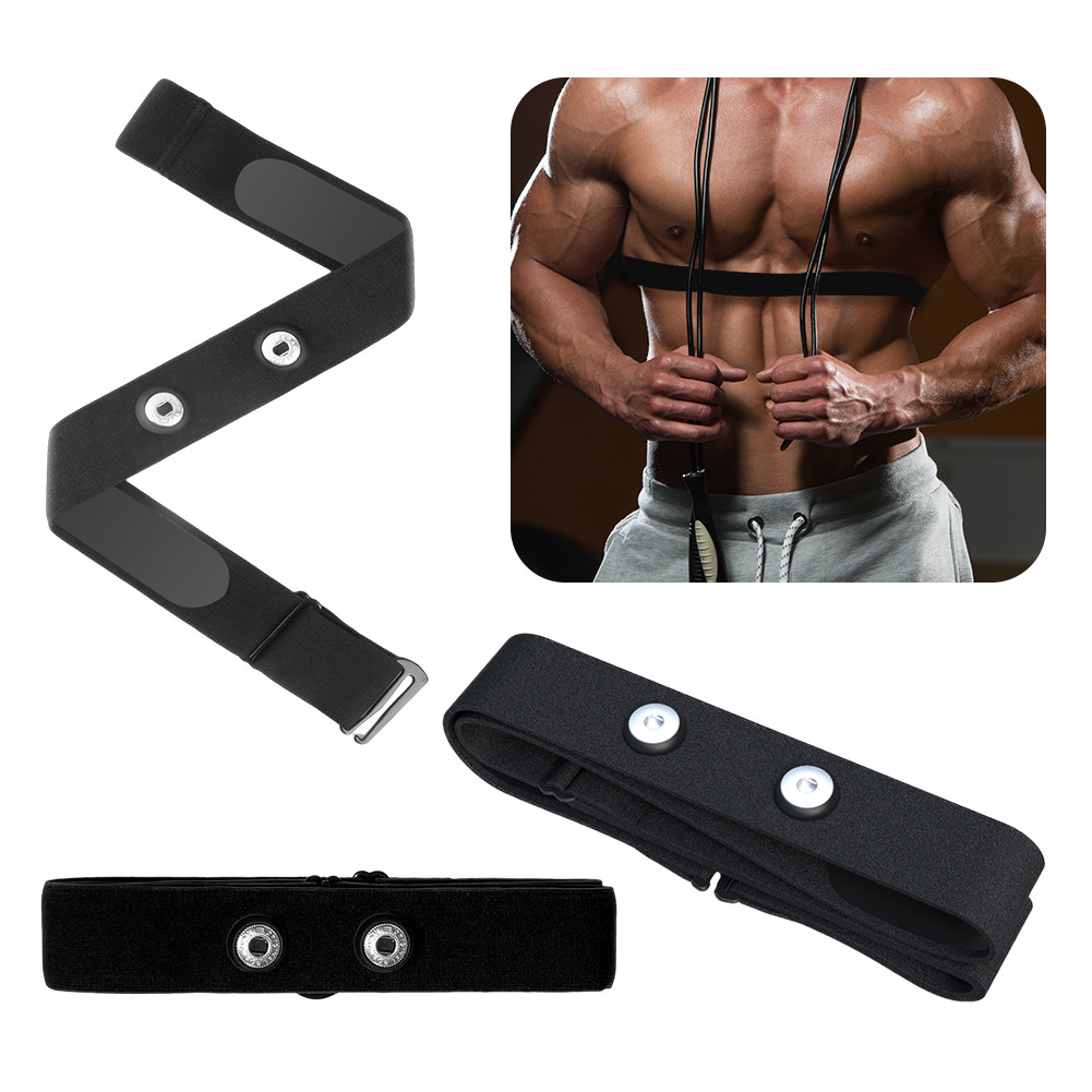 Jual Heart Rate Monitor Replacement Sensor Band Belt Soft Fitnesss ...