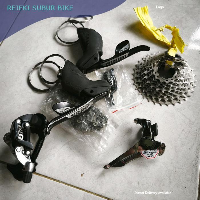 Jual mini Groupset SRAM Rival 2 x 11 speed brifter rd fd sprocket ...