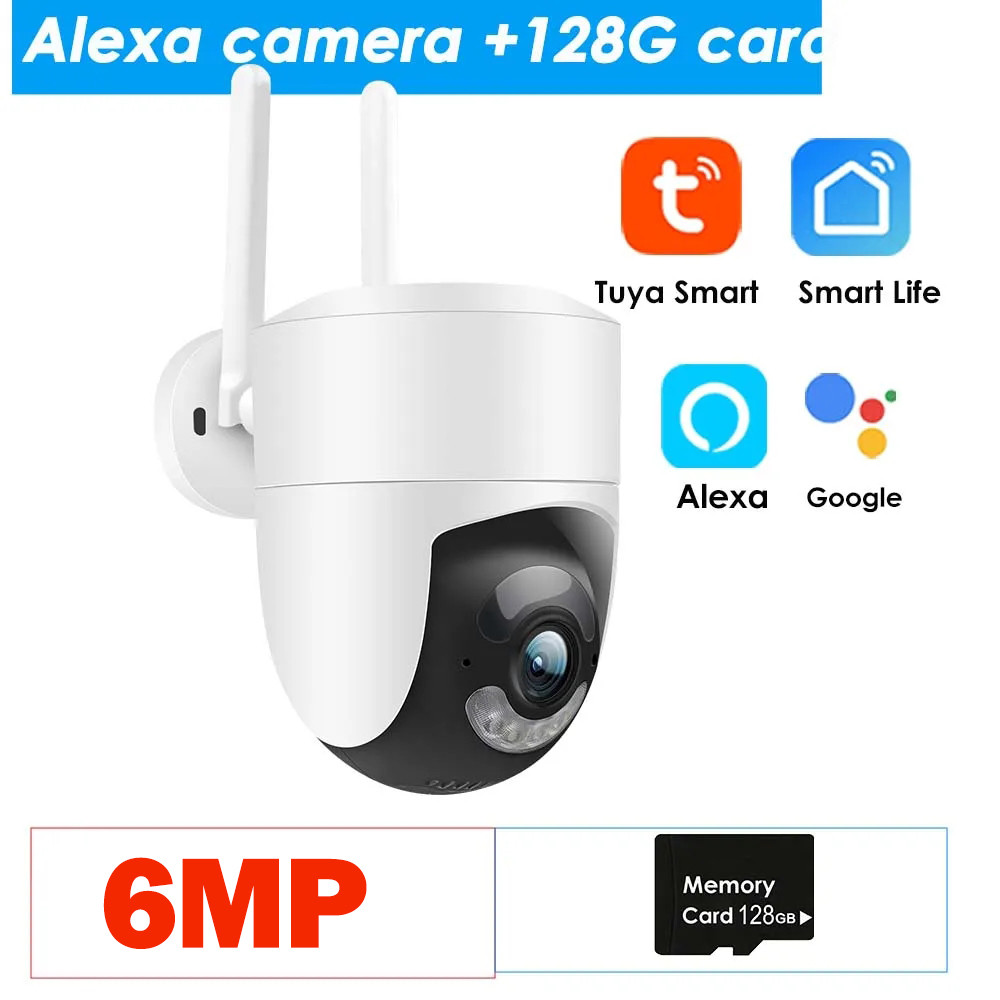 Jual 6MP Tuya WiFi Camera Outdoor Wifi Surveillance Camera - Main Image