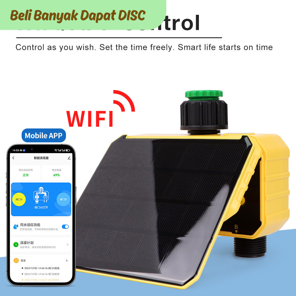 Jual TTN WIFI Solar Irrigation Timing Controller Smart Automatic ...