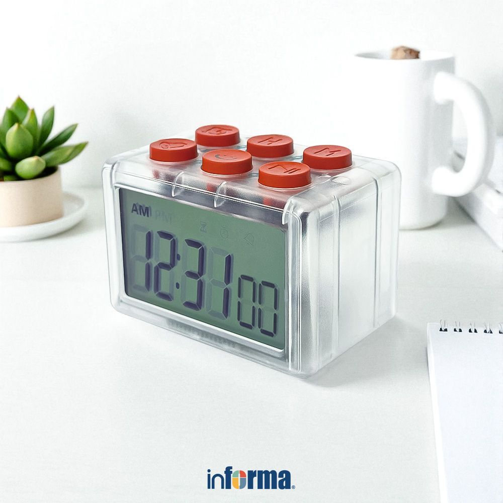 Jual Informa 7.5x5x5.5 Cm Jam Meja Digital Led - Merah | Shopee Indonesia
