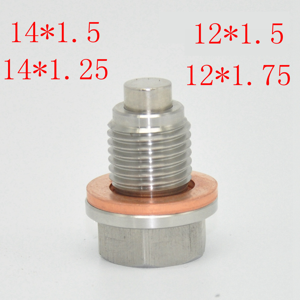 Jual Stainless Steel Engine Magnetic Oil Drain Plug Screw Nut Bolt Oil ...