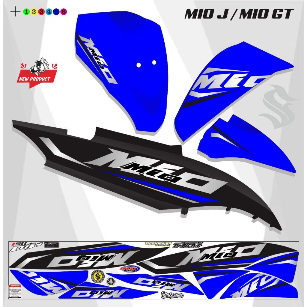 Jual STIKER POLET STRIPING STIKER MIO J MIO GT BAHAN VINIL ECO VARIASI ...