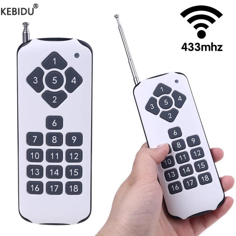 Jual 433MHz RF Remote Control 1000m 18 Button Wireless Transmitter ...