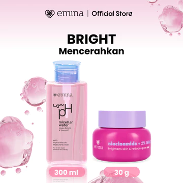 EMINA Micellar Water Low PH Complete Series Pembersih Wajah Gentle Makeup Remover Untuk Kulit