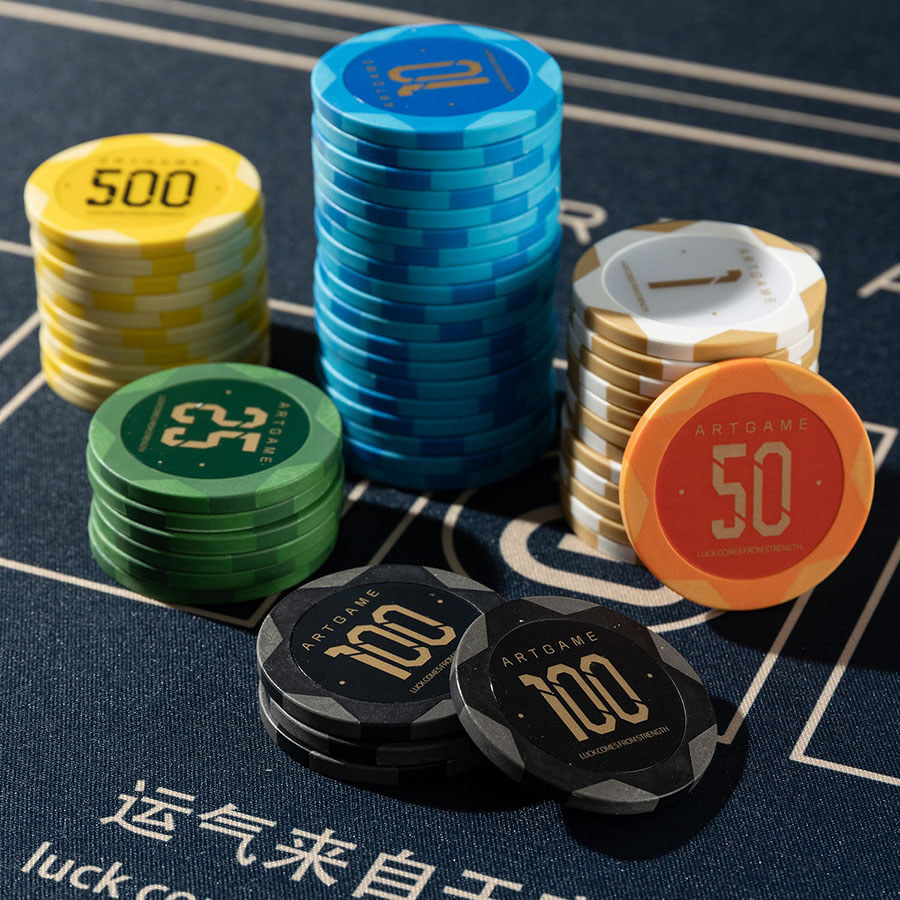 Jual 25pcs Ceramic Poker Chips Coin Chess Room Chip Board Game Poker ...