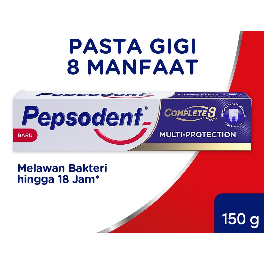 Jual PEPSODENT TOOTH PASTE PASTA GIGI COMPLETE 8 MULTI PROTECTION ...