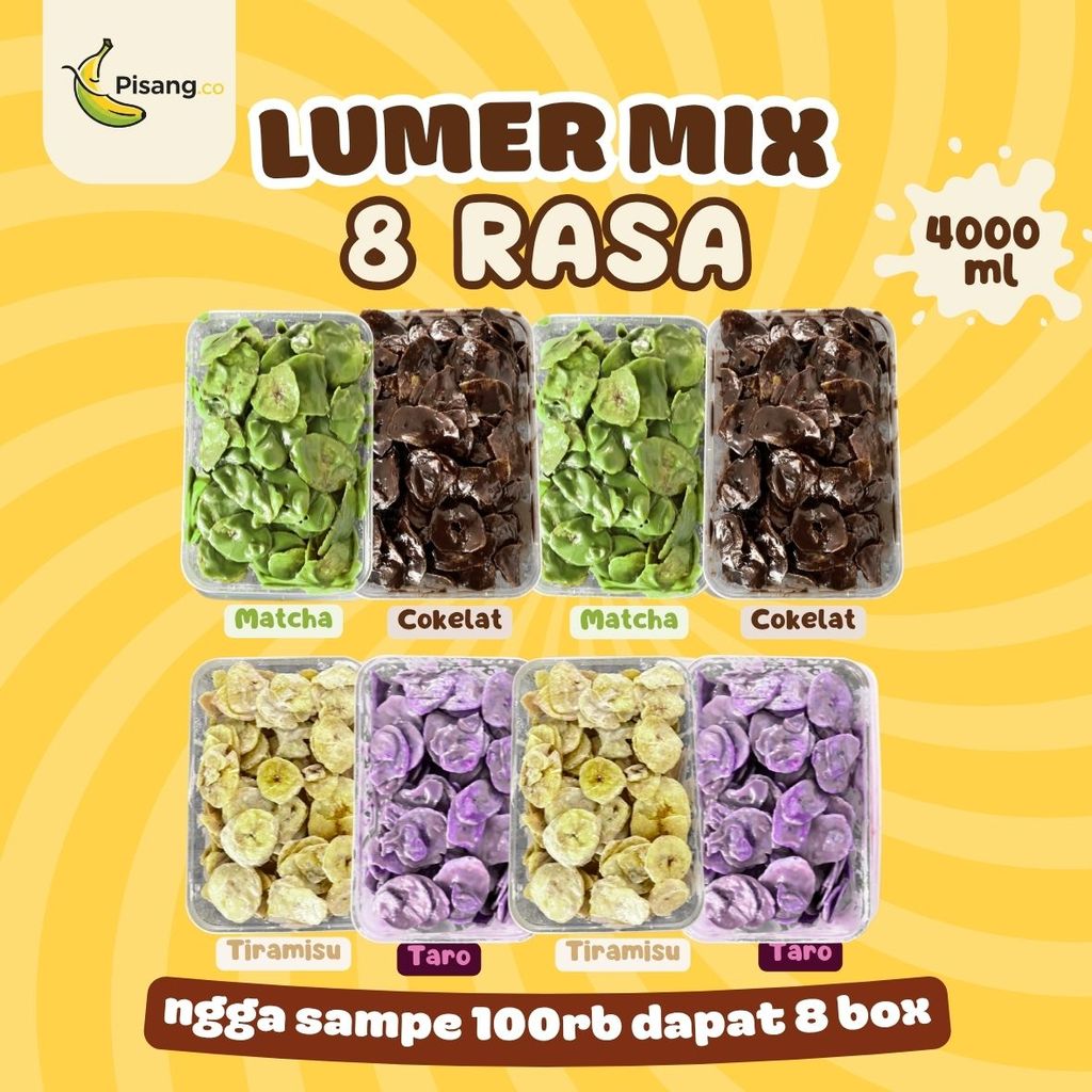 Jual [ COMBO ] Keripik pisang Lumer 4000 ML | Keripik Pisang Coklat ...