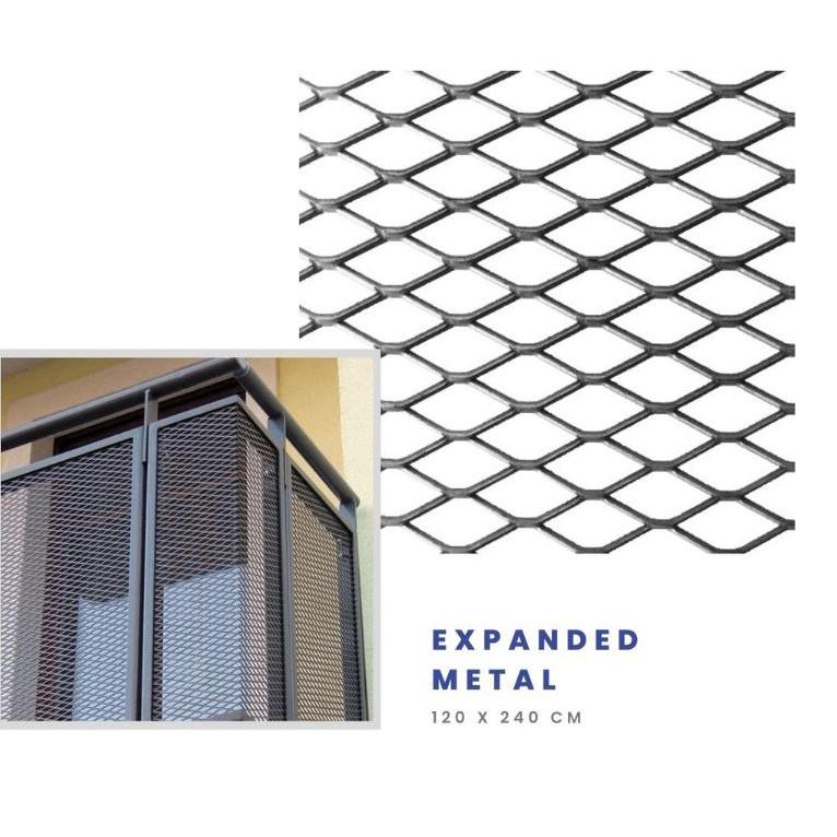 Jual Kawat Ram Wire Besi Expanded Metal Mesh F 2028 ukuran 1.20 x 2.40m ...