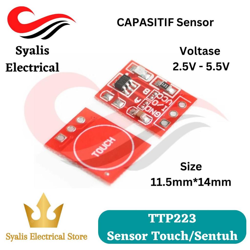 Jual TTP223 sensor touch sentuh capasitif [Syalis] | Shopee Indonesia