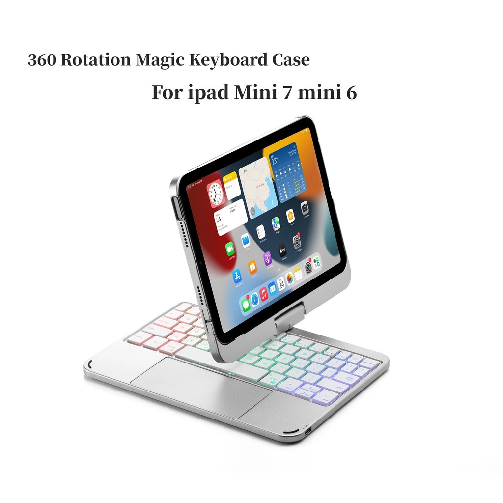 Jual Magic Keyboard Cover for IPad Mini 7 A17Pro 2024 mini 6 360 Degree ...