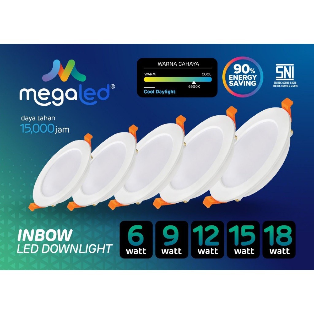 Jual Lampu LED Downlight Inbow/lampu plafon/lampu terjangkau/lampu ...