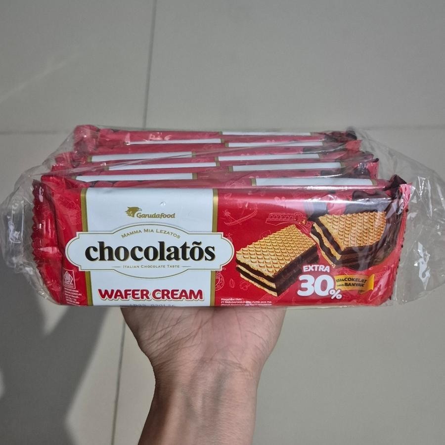 Jual Chocolatos Wafer Cream Chocolate Wafer Rasa Coklat Pack ( isi 10 ...