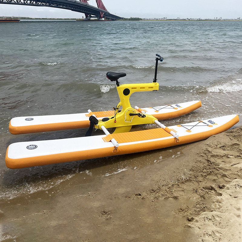 Jual Single person Inflatable folng double floating pontoons outdoor ...
