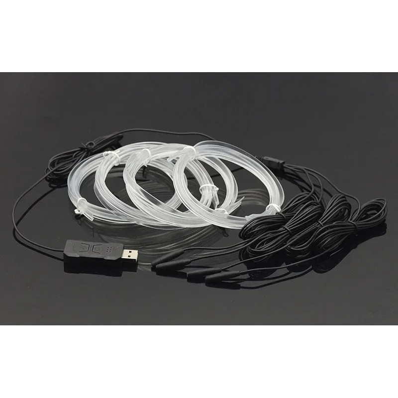 Jual Car Interior RGB LED Atmosphere Light Strip USB Fiber Optic Neon ...