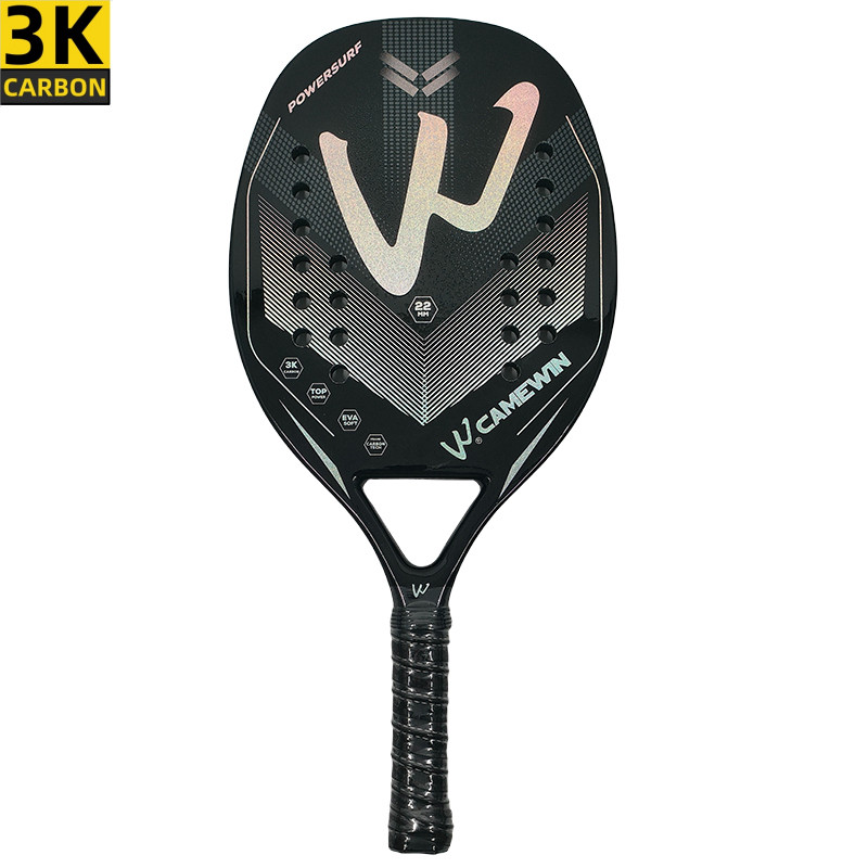 Jual Camewin 3K Beach Tennis Racket Full Carbon Fiber Rough Surface ...