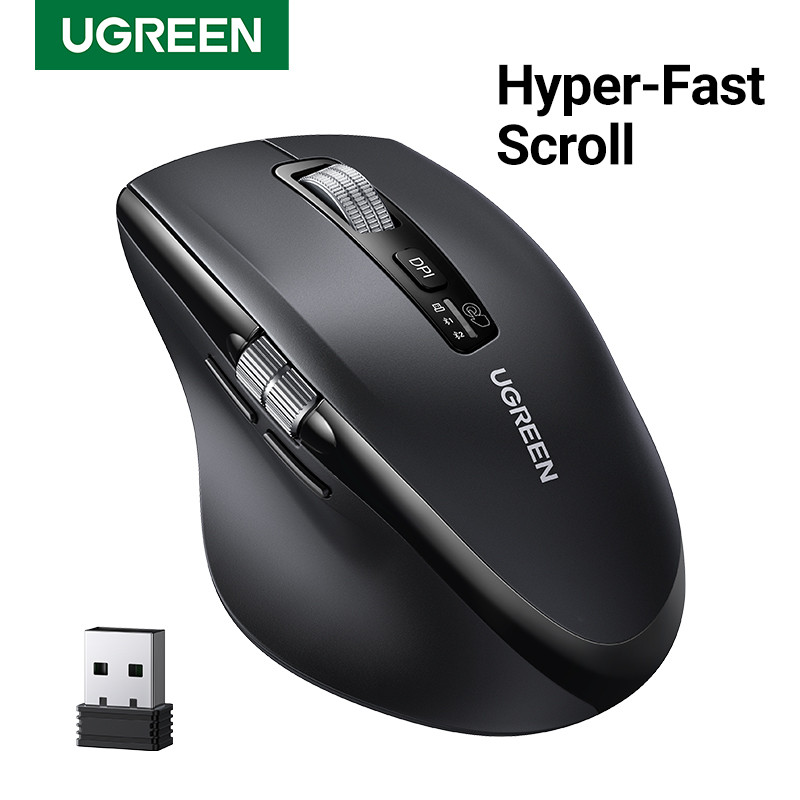 Jual UGREEN Hyper-Fast Scroll Wireless Mouse Bluetooth 5.4 2.4G ...