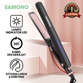 SAMONO Catokan Rambut Lurus Dengan LED Indicator Catokan Low Watt Catokan Rambut Profesional