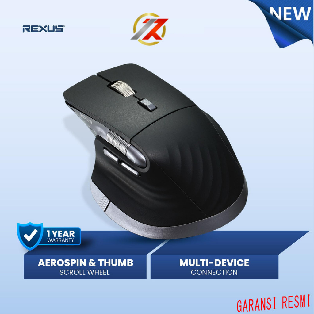 Jual REXUS QZ-30 MOUSE OFFICE WIRELESS RECHARGEABLE | MOUSE ERGONOMIS ...