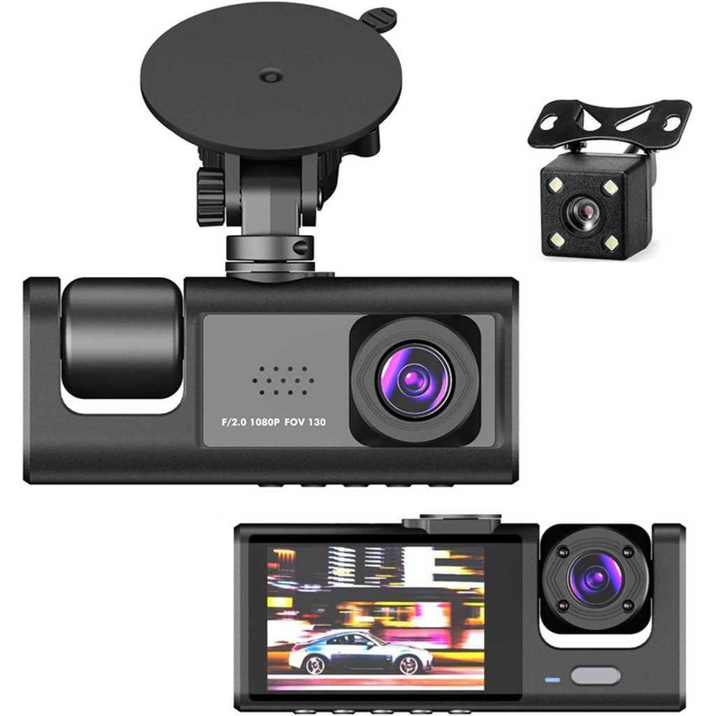 Jual Kamera Mobil Dashcam 3in1 Rear Front Cabin FHD 1080P / Kamera CCTV ...