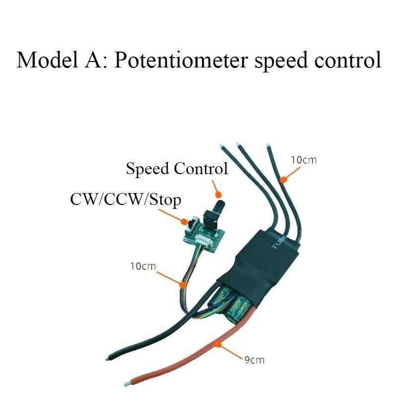 Kaufe 3-Phasen-Bürstenloser Motor-Treiber DC 7-24V Geschwindigkeitsregler-Modul Elektrowerkzeug zum Preis ab 15