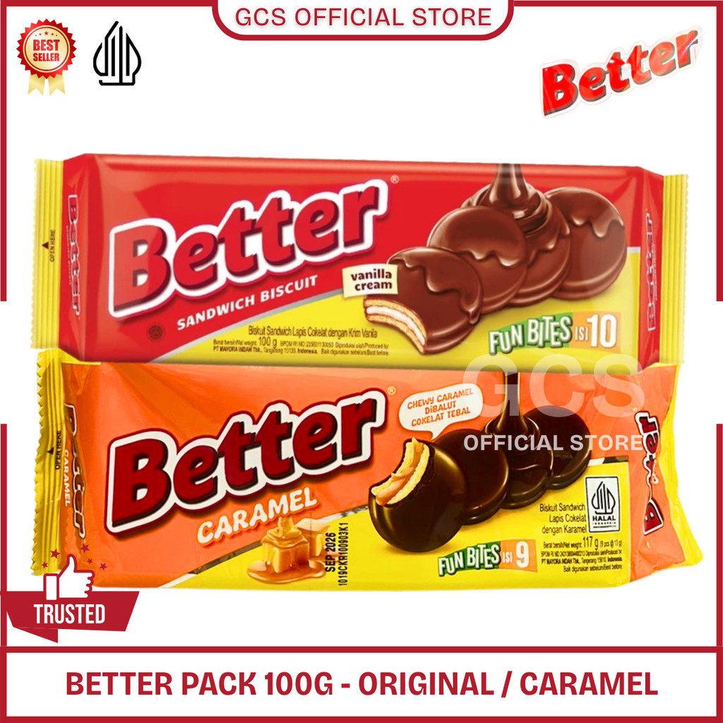 Jual Better Fun Bites Big Pack Sandwich Biscuit Biskuit Coklat Vanilla ...