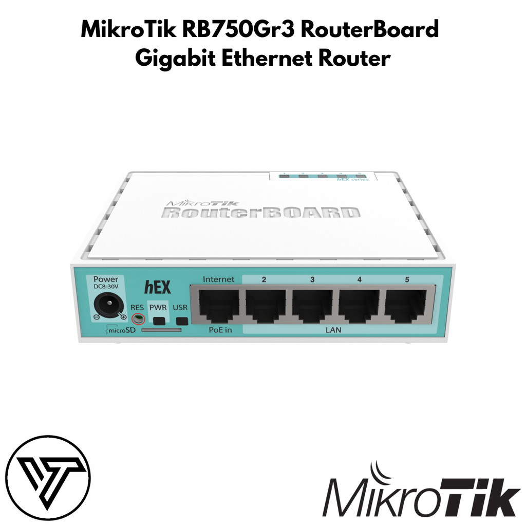 Jual MikroTik RB750Gr3 RouterBoard Gigabit Ethernet Router | Shopee ...