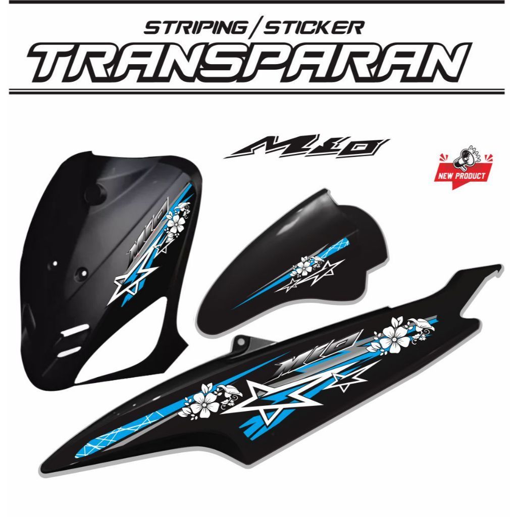 Jual VARIASI STICKER / STRIPING TRANSPARAN VARIASI MOTOR MIO OLD ...
