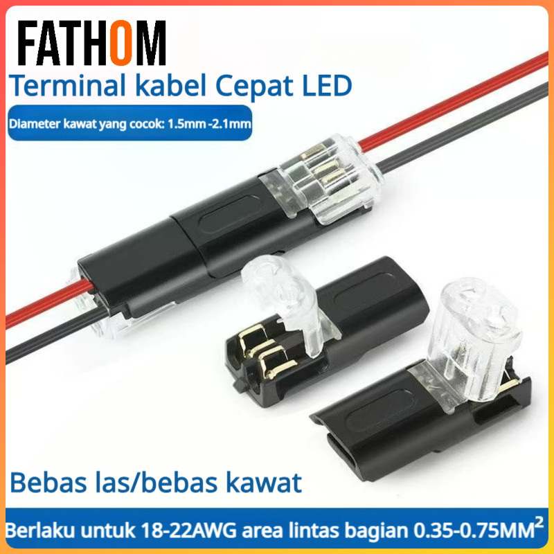 Jual 30PCS/Blok terminal D2 tanpa pengupasan, konektor cepat interlock ...
