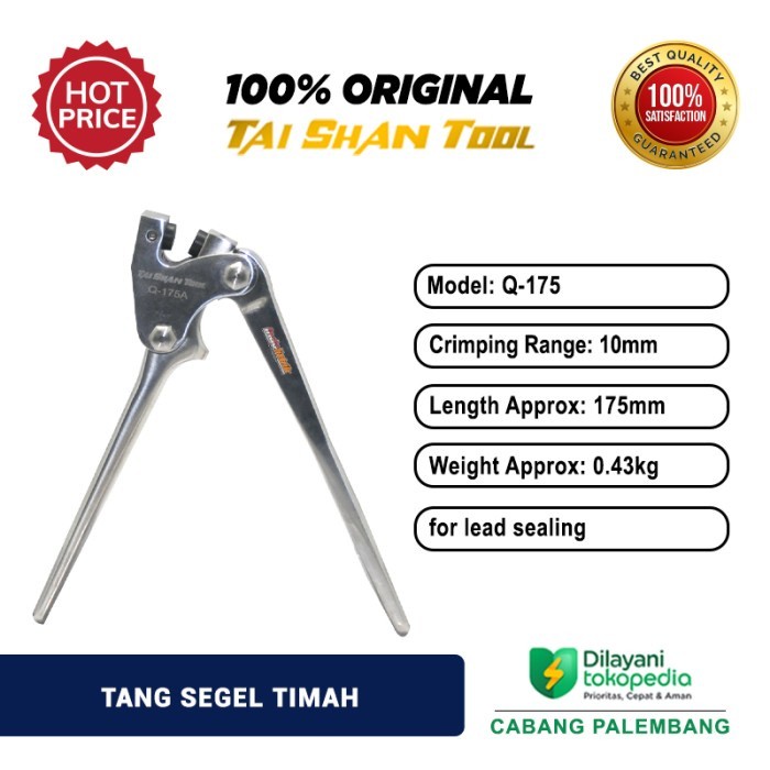 Jual Tang Segel Timah Q 175 Tang Segel Manual Taishan PLG | Shopee ...