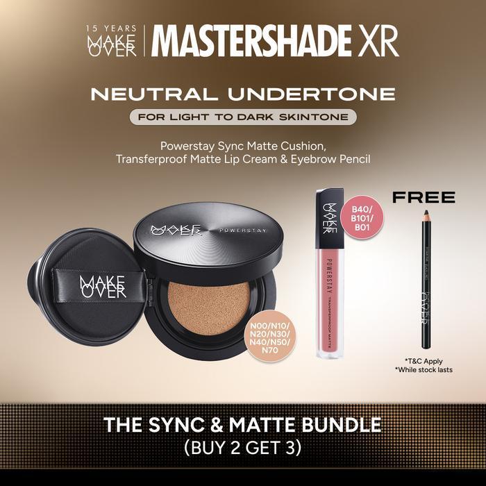 Jual [SPECIAL MASTERSHADE | BUY 2 GET 3] MAKE OVER The Sync and Matte ...