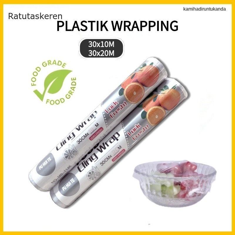 Jual PLASTIK WRAPPING MAKANAN 30CM ROLL / ZAMZAM1125 CLING WRAP PLASTIK ...